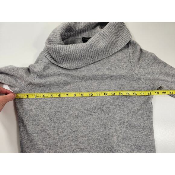 Talbots 100% cashmere sweater grey turtleneck warm winter EUC Small - Picture 6 of 6